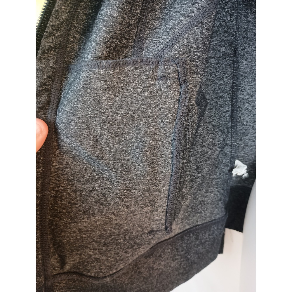 prana gray zip up work Office athleisure Athletic workout casual S Jacket - Picture 4 of 7